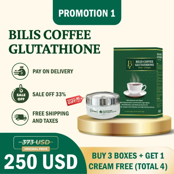 Combo 1 Bilis Coffee Glutathione – Effective Body Shaping Slimming Coffee
