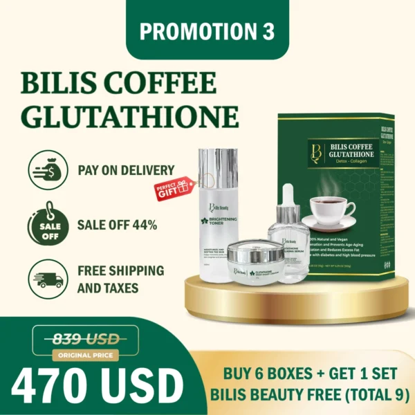 Combo 3 Bilis Coffee Glutathione – Effective Body Shaping Slimming Coffee